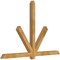 Ekena Millwork Kennewick Rough Sawn Timber Gable Bracket, Western Red Cedar, 84"W x 56"H x 4"D x 4"F, 16/12 Pitch GBW084X56X0404KEN00RWR - alternate 3